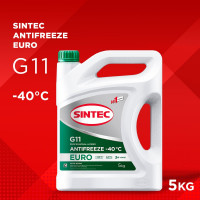Антифриз Sintec Euro G11 зеленый, -40С, 5 кг 990554