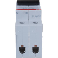 Автоматический двухполюсный выключатель  ABB 10А С S202 6кА 2CDS252001R0104