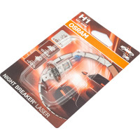 Автолампа Osram H1 55 P14.5s+150 NIGHT LASER 3500K 12V ,1,10 64150NL-01B