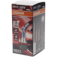 Автолампа Osram H11 55 PGJ19-2+150 NIGHT LASER 3750K 12V ,1,10 64211NL