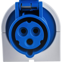 Настенная розетка PCE 16А 220V 1P+N+E IP44 113-6
