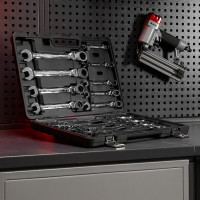 Набор комбинированных ключей 13шт MATRIX трещоточные, шарнирные 14798