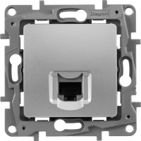 Розетка Legrand компьютерная RJ45 категория 6 UTP Legrand Etika алюминий 672453