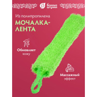 Мочалка из полипропилена Банные Штучки Киви 40х16 см, 60х16 см с ручками 40176