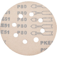 Круг шлифовальный самоклеющийся (5 шт; 125 мм; P80; 8 отверстий) AV Steel AV-821608