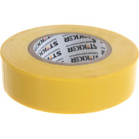 Изоляционная лента STEKKER 0,13x19 мм, 20 м, желтая, INTP01319-20 32841