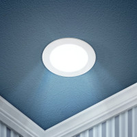 Светильник светодиодный встраиваемый Даунлайт ЭРА LED 1-9-6K Slim панель 9Вт 6500К круглый Б0019832