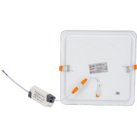 Светодиодный квадратный светильник ЭРА LED 2-18-6K LED 18W 220V 6500K Б0019839