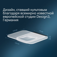 Стеклянная мыльница с настенным держателем, хром AM.PM A50A34200