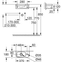 Компактная раковина GROHE Euro Ceramic 37 см 39327000