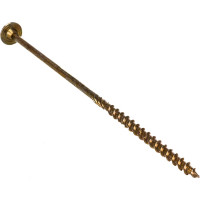 Саморез по дереву HIMTEX проф. желт. тарельчатая голова Torx 30 6x180 50 шт. 06180Wh