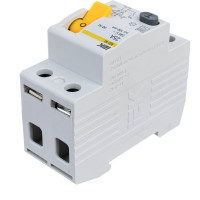 Выключатель дифференциального тока IEK 2п 25A 100mA тип AC ВД1-63 ИЭК MDV10-2-025-100