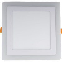 Встраиваемый светильник Smartbuy LED квадрат с подсветкой DLB 13w, 6500K+O, IP20 SBLSq-DLB-13-65K-O