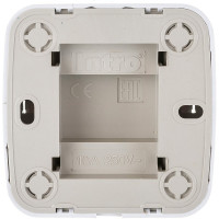Выключатель с подсветкой Intro 310201 10А, 250В, IP20, ОУ, Polo, белый Б0036093