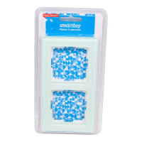 Рамка Smartbuy 2-местная стекло бежевая Нептун SBE-05i-Glass-FR-2