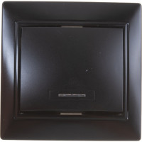 Выключатель Smartbuy 1-клавишный с индикатором 10А черный, Венера SBE-01b-10-SW1-1-c