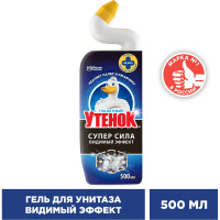 Чистящее средство для унитаза ТУАЛЕТНЫЙ УТЕНОК Видимый Эффект 500 мл 865049