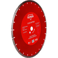 Диск алмазный сегментный по асфальту (350х25.4 мм) ELITECH 192007
