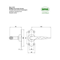 Фалевая ручка Amig R 101К NGM 12631 101K