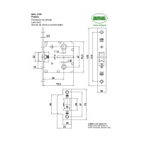 Защелка Amig мод. 21-50 никель 4123