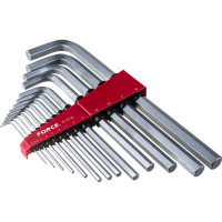 Набор длинных Г-образных шестигранников 2-19 мм, 13 предметов FORCE 5137XL