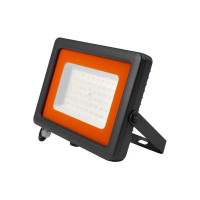 Светодиодный прожектор Jazzway PFL-S2 50Вт 6500К IP65 220–240В ДО с клапаном закаленное матовое стекло серый 2853301D