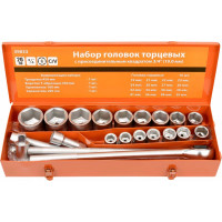 Набор головок АвтоDело 3/4", 19-50 мм, 20 предметов 39833 10247