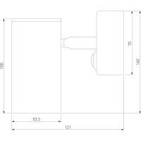 Настенный светильник Elektrostandard Rutero GU10 SW черный a043980