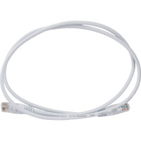 Патч-корд TWT RJ45-RJ45, 4 пары, UTP, категория 5е, 1 м, белый, 45-45-1.0-WH