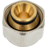 Соединитель обжимной коллекторный KROMWELL EUROS для металлополимерной трубы O16x2 EU.ST3287030 16x2x34_k