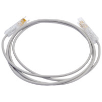Патч-корд LANMASTER 110 тип-110 тип, 1 пара, 1.5 м, серый, LAN-P1-P1-1.5m