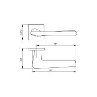 Раздельная ручка ARMADILLO TORSO USS CP-8 хром 39203