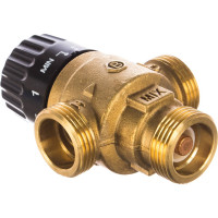 Термостатический смесительный клапан STOUT 3/4 НР, 30-65°С, KV 1.8 SVM-0125-186520 RG008TIGGRRJBK