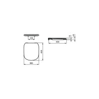 Крышка-сиденье Ideal Standard Tesi с микролифтом T352901