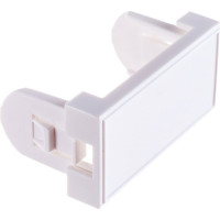 Заглушка LANMASTER Mosaic 22.5x45, 1М, белая, LAN-SIP-22B-WH