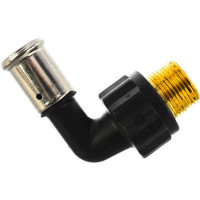 Угольник HENCO 90 град, ПВДФ, пресс, НР20x3/4, 5PK-2005