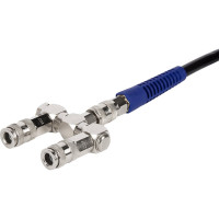 Разветвитель пневматический с вращающимися соединениями ( 2 выхода рапид EURO) WIEDERKRAFT WDK-83RLL