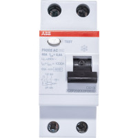 Выключатель дифференциального тока ABB 2 модуля FH202 AC-63/0,3 2CSF202003R3630