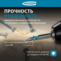 Набор бит РН1x50, сталь S2, 2шт GROSS 11355