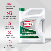 Антифриз Sintec Euro G11 зеленый, -40С, 5 кг 990554