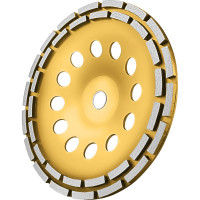 Чаша алмазная двухрядная сегментированная (230х22.2 мм) vertextools 0505-04-230-02