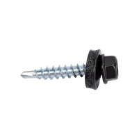 Кровельный саморез Daxmer 4,8х29 RAL 9005 сверло №1, 250 шт 00000306427