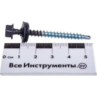 Кровельный саморез Daxmer 4,8х50 RAL 7024, сверло №1, 150 шт. 00000306238