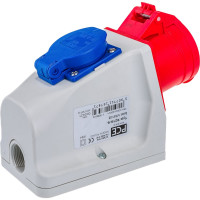 Настенная комбинированная розетка PCE 16А 400V 3P+N+E IP44 9215-6