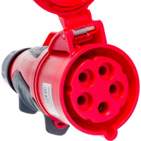 Кабельная розетка PCE 32А 400V 3P+N+E IP44 GRIP 2253-6