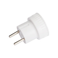 Адаптер переходник Smartbuy без заземления белый 6А 250В SBE-06-S05-w