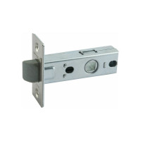 Дверная защелка НОРА-М С-45П пластиковый язычок, матовый никель 15470