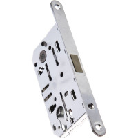 Корпус замка под цилиндр НОРА-М магн. ригель М25М-85 мм хром 14749