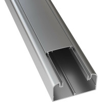 Алюминиевый кабель-канал DKC 90x50 мм, цвет серый металлик 2м 09599 09599DIY