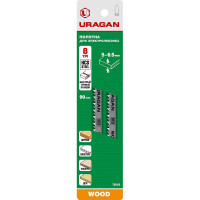 Полотна T301CD HCS 159473-4по дереву фанере ДВП ДСП быстр точный рез T-хвостовик 115/90 мм шаг 3 мм 2 шт. Uragan 159473-4_z02